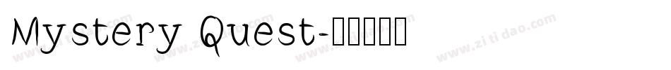 Mystery Quest字体转换